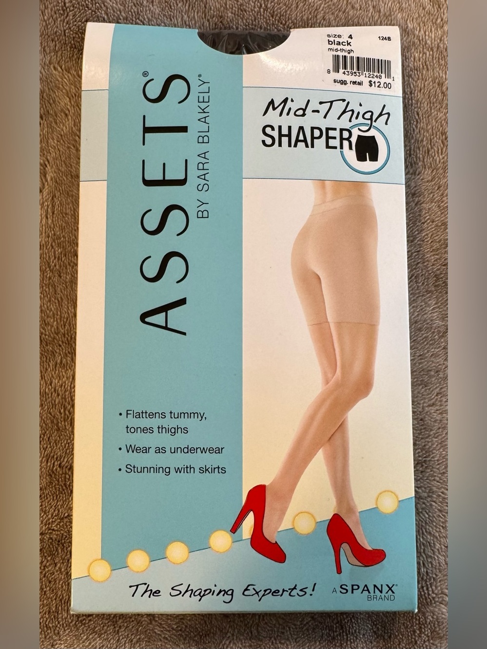 SPANX Mid-Thigh Shaper - Beige size 4